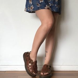 Dr. Martens Leather Chunky Platform Sandals!